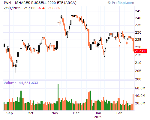 IWM Stock Chart and Technical Analysis - Sat, Jan 25th, 2014