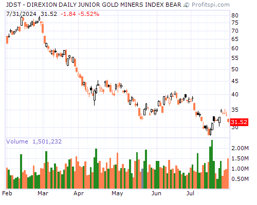 JDST Stock Chart and Technical Analysis - Mon, Feb 3rd, 2014