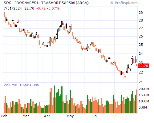 SDS Stock Chart and Technical Analysis - Tue, Feb 4th, 2014