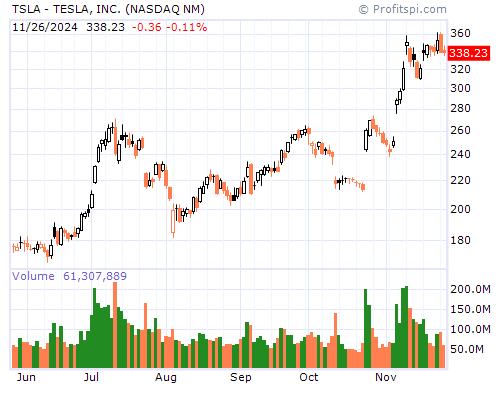 TSLA Stock Chart Monday, February 10, 2014 08:46:54 AM